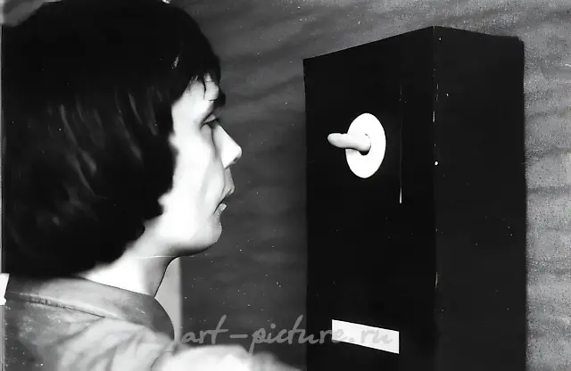 "Finger", 1978, Action, object, photodocumentation,