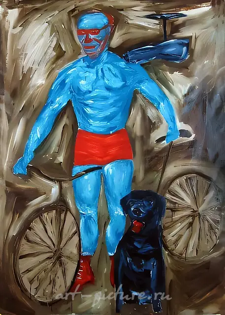 Строгий юноша, 2009, масло на холсте, 180x140 см
