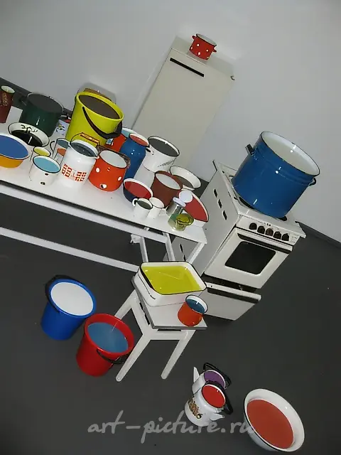 封蜡，2009年，搪瓷器皿，瓷砖