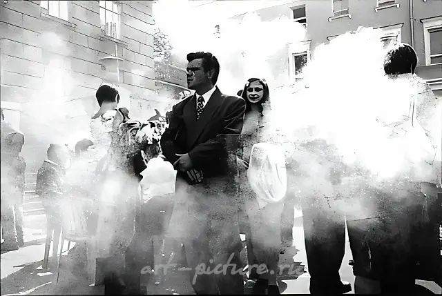 From the project "Province. Nizny Novgorod Vacation", 2002, B/W photo, 30x40 cm