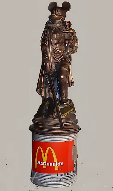 Mickey-McDonald`s, 2003, bronze,
