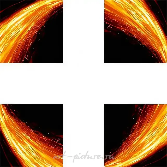 Eruption (variant of exposition - cross), 2003,  , 175X175 cm