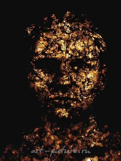 Mein Gold (17), 2001, multimedia, canvas, scotchprint, 200X150 cm