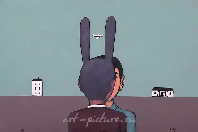 Ears, 1999, oil on canvas, 40x60