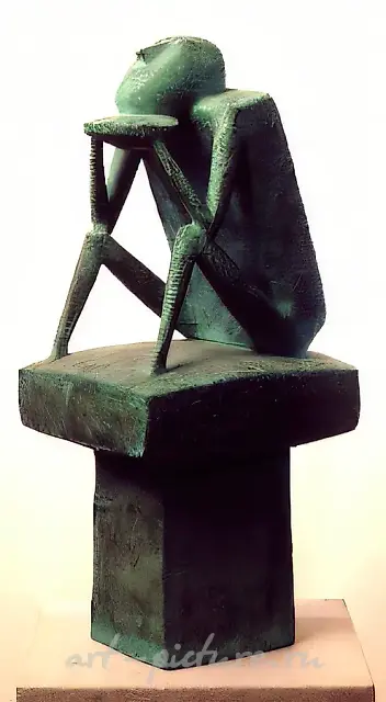 Holofernes, 1992, bronze, casting, 65x20x30 Author`s property  c 1993