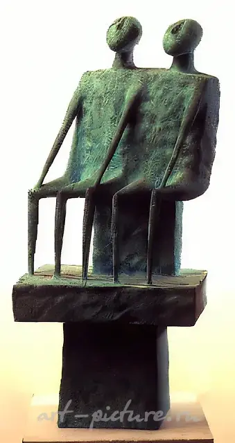 Sixfoot man, 1994, bronze, 32х30х70