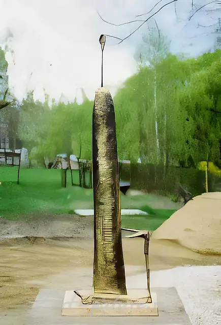 Из серии «Прогулка-III», 1992, бронза, озокерит, 70х20х15. Собственность автора