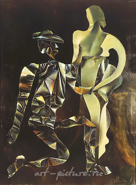 Serenade. From the Series "Inversion", 1989, canvas,oil, 80x60 Private collection. USA