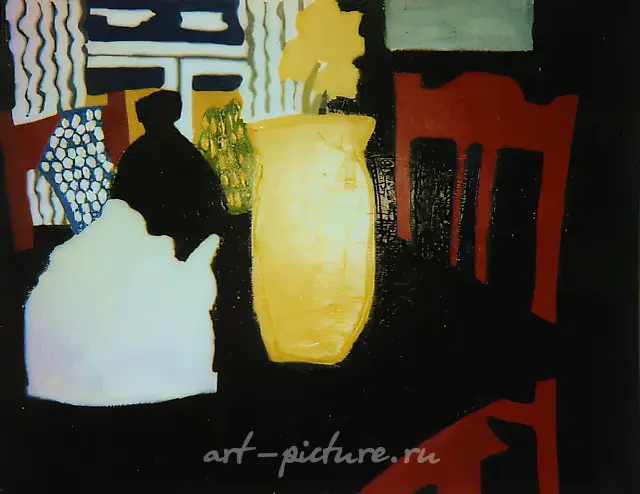 House in Dubrovo, 1993, canvas, oil, 60x80 Author`s property