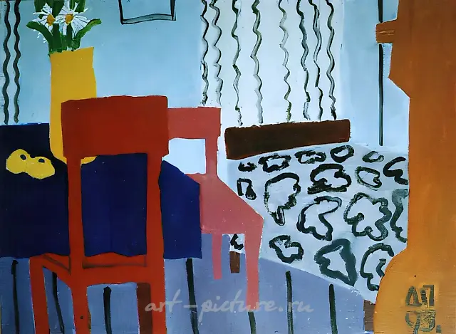 Interior, 1993, canvas, oil, 60x80 Author`s property