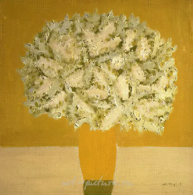 Bouquet, 1989, canvas, oil, 100x100. Author`s property