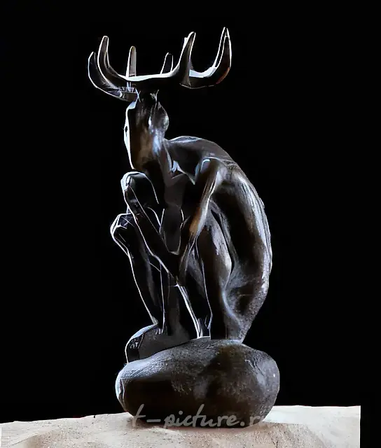 Vsati (Animal Patron), 1993, bronze, 28x15x15. Author`s property