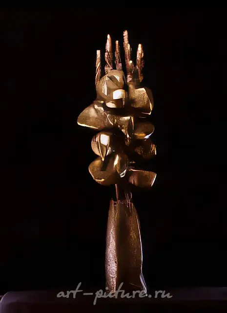 Gladioluses, 1991, bronze, 115x30x30. Author`s property