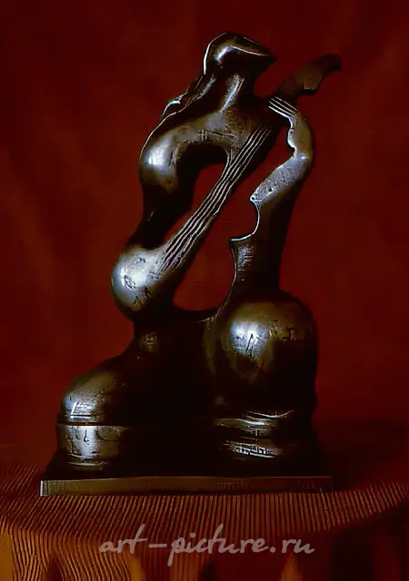 吉他手，1993年，铸造，铝，34×21×13