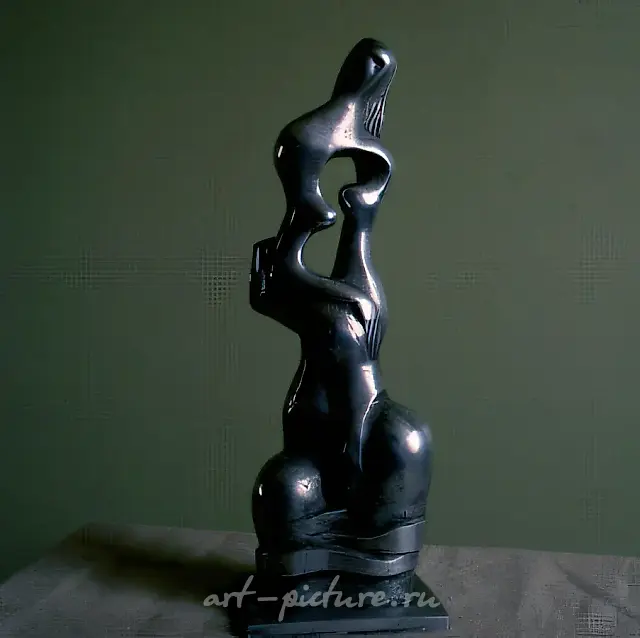 忧郁，1992年，铸造，铝，48×16×13厘米