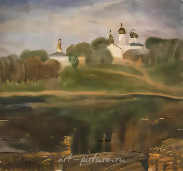 Ферапонтов монастырь, 1973, бумага, акварель, 105х113. Собственность автора