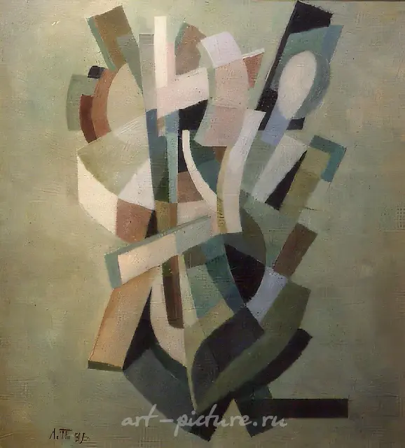 剧院（哑剧），1993年，油画布，100x100。作者收藏