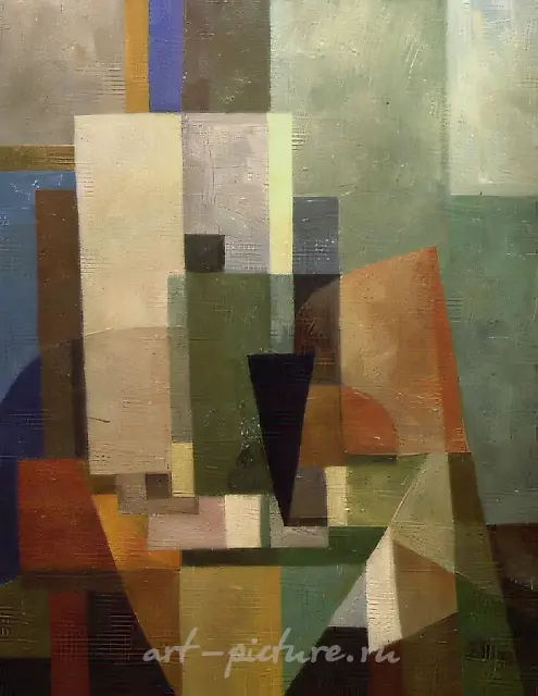 幻想，1993年，布面油画，100x90。作者收藏。