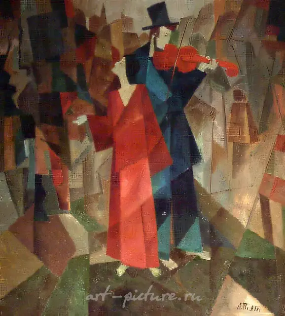 剧院（与橙子的舞蹈），1993年，布面油画，100×70厘米。作者藏。
