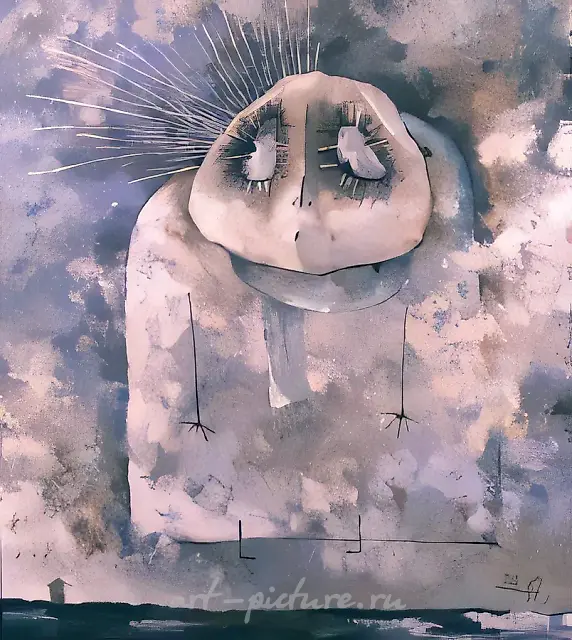 Stranger, 1993, canvas, oil, 100x90 Author`s property