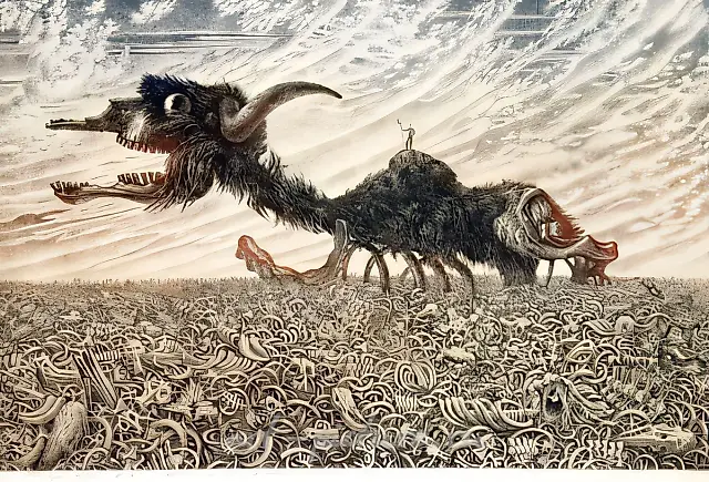 41，1984年，彩色蚀刻版画，53x80