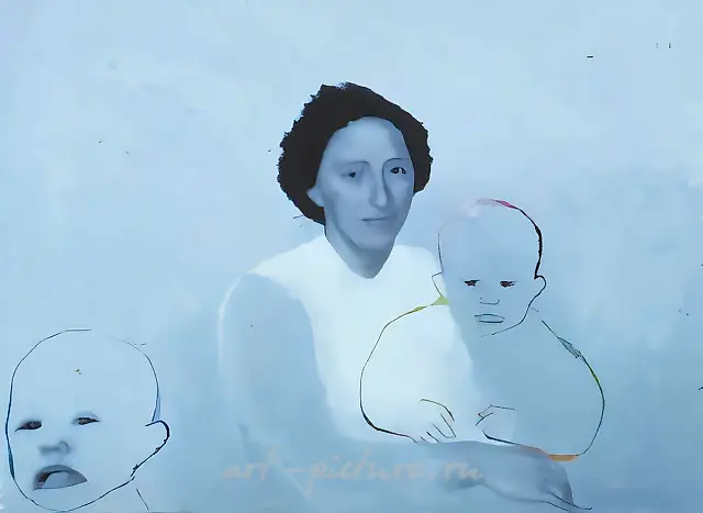 Madonna, 1992, canvas, oil,   Authors` property