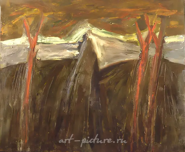 House, 1992, canvas, oil, 101x123