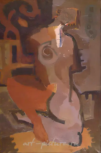 Peasant Woman, 1994, canvas, oil, 108x69