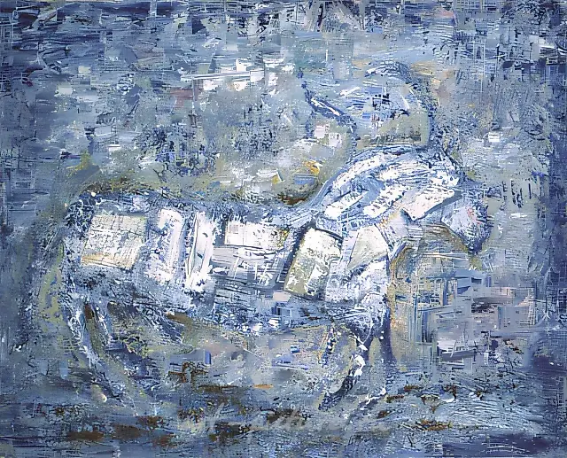 Белая лошадь, 1991, холст, масло, 58х72. Собственность автора