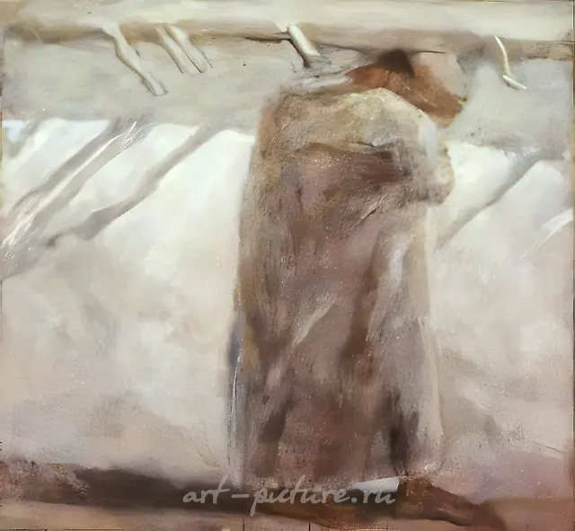 哭泣的彼得，1993，画布，蛋彩，油画，64x68