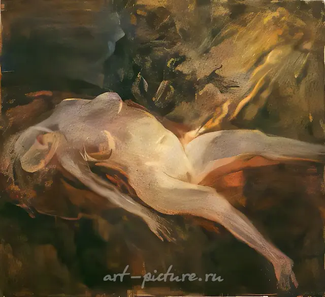 达娜娅，1990年，布面，蛋彩，油画，78x85
