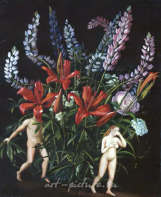 Vicious Circle, 1992, canvas, oil, 80x65 Author`s property