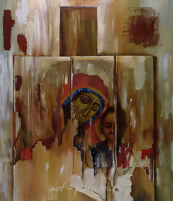 Icon., 1995, oil on canvas, 110x100 Author`s property.