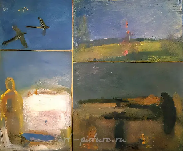 四季，1982年，布面油画，200×240厘米。彼得·路德维希收藏。德国科隆。