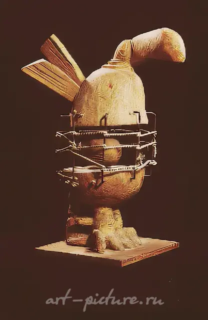 A Bird, 1988, wood, metal, string, 76x49x50 Author`s property