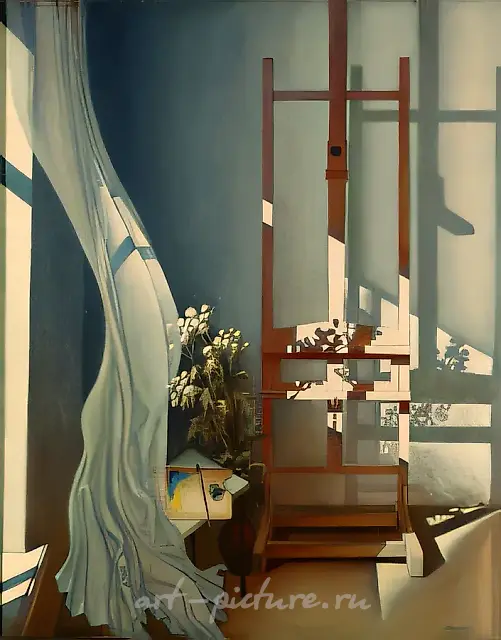 Интерьер "Утро", 1984, холст, масло, 140х100 Собрание дирекции выставок Союза художников России