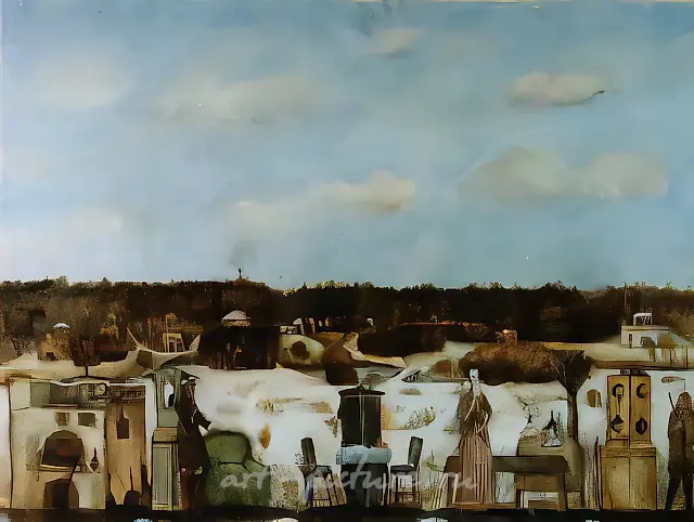上尉的女儿，1987年，布面油画，60×80。作者私人收藏。