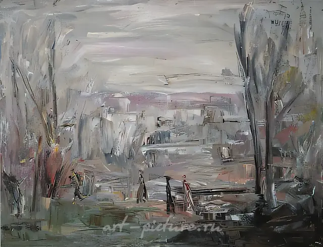 Поздняя осень, 1986, холст, масло, 134х171