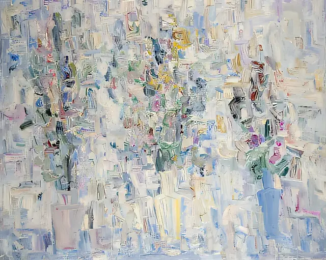 白色静物，1992年，布面油画，140×170厘米，私人收藏
