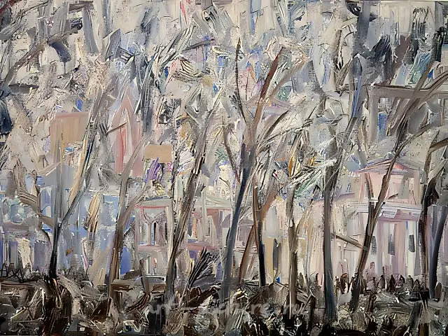 Moscow Landscape, 1989, canvas, oil, 130x160. Private collection