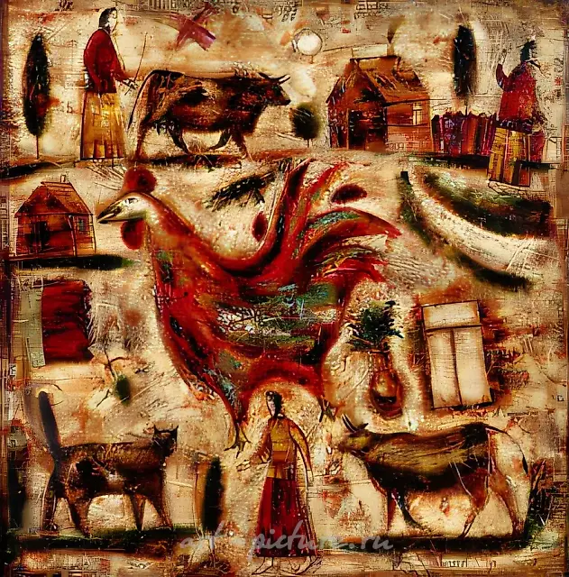 Moscow Nights, 1992, canvas, oil, 100x100 Author`s property