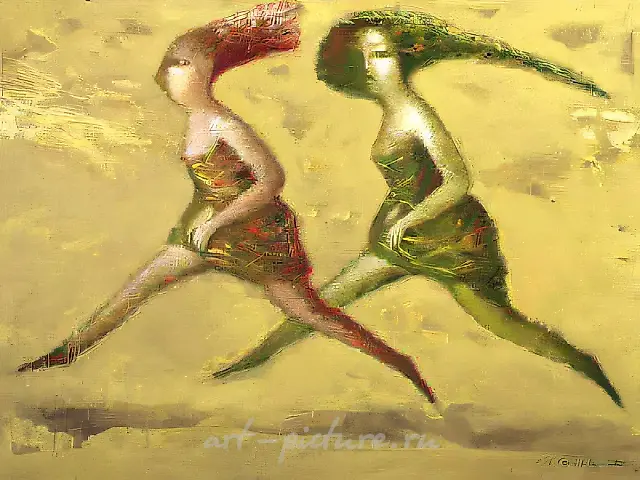 Балет, 1993, холст, масло, 80x110, $700, Собственность автора.