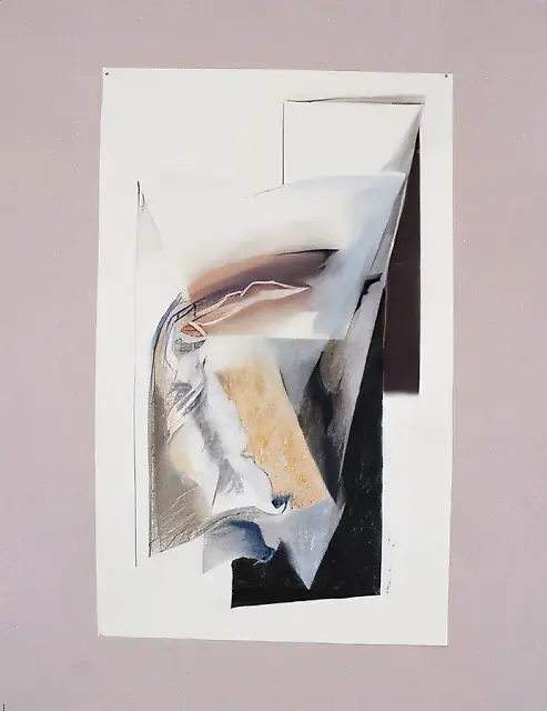 Optimistic Triptych «Life Has Passed». Part 2, 1996, paper, pastel, 70x50