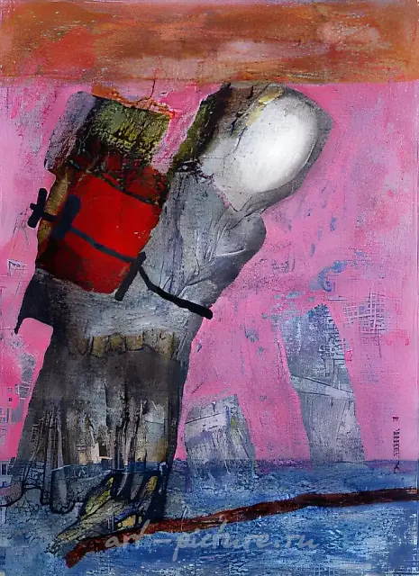 Burden II, 1988, canvas on cardboard, oil, 70x50. Private collection