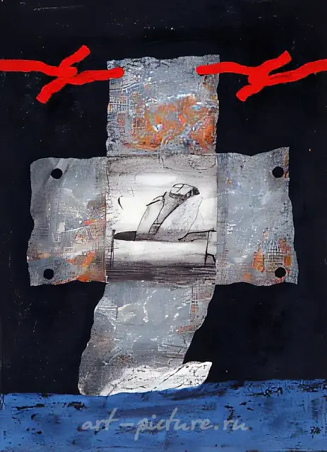 Sign, 1986, cardboard, oil, 50x70. Private collection