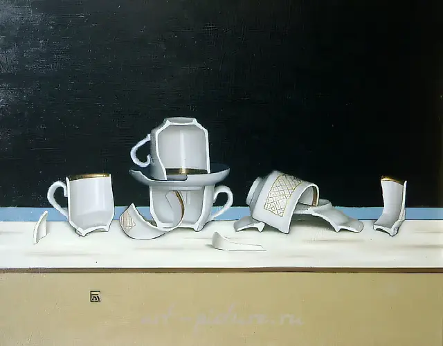 Disintegration IV, 1993, canvas, oil, 88x100