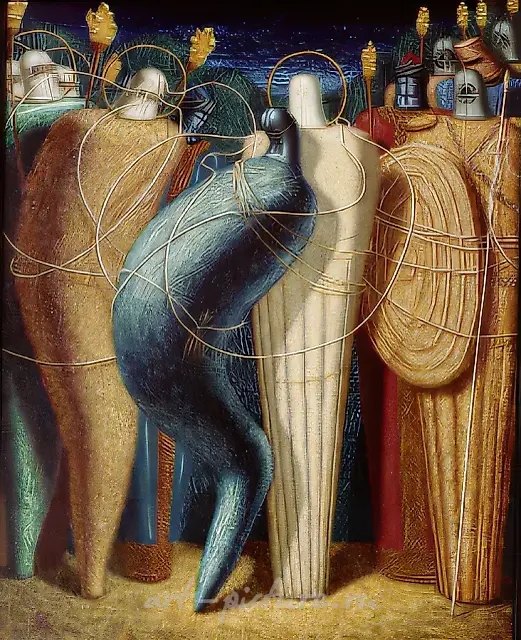 Judas`s Kiss, 1994, canvas, oil, 100x80