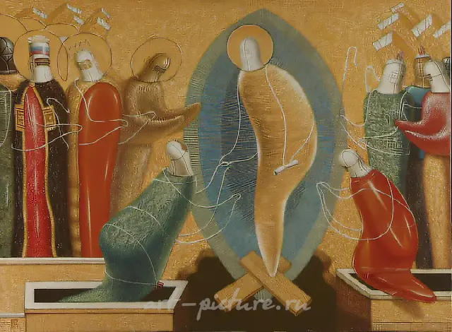 Anastasis, 1993, canvas, oil, 90x120