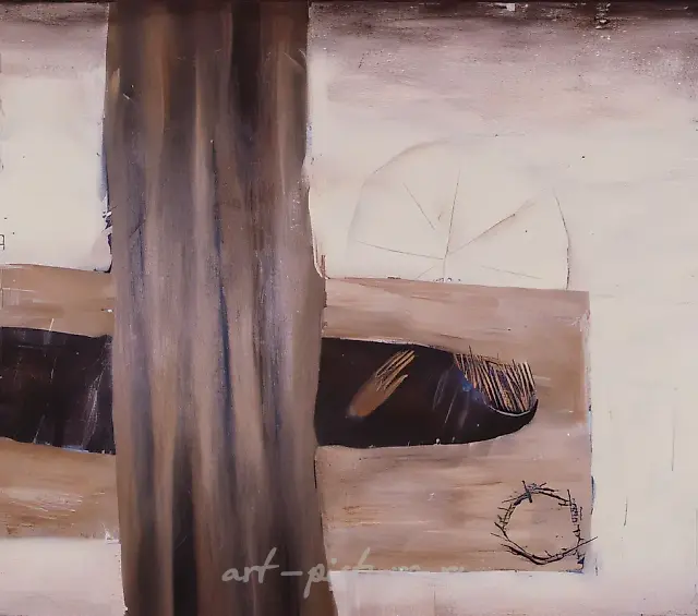 Return from the Cross, 1992, canvas, oil, 100x100 Private collection. London