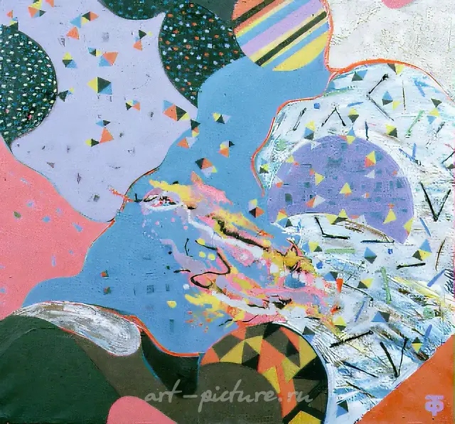 梦，1991年，布面油画，90×80厘米。私人收藏。德国。
